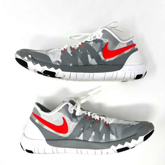 Nike Men's Free Trainer 3.0 Size 9.5 Flywire Red Grey Lace Up Running Sport Flex - Picture 2 of 16
